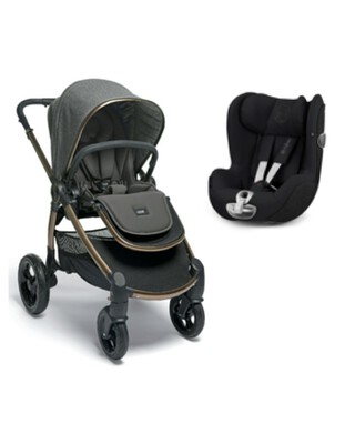 Ocarro Simply Luxe Stroller with Black Cybex Sirona Car Seat